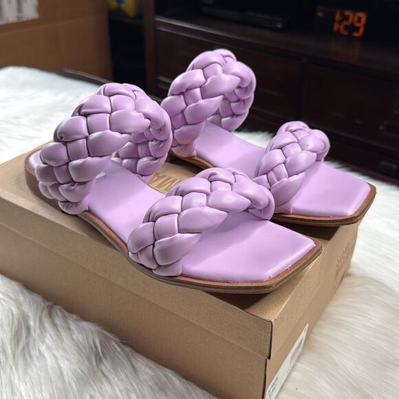 Steve Madden Lilac Braided Spain Sandals - Picture 1 of 7